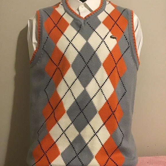 Lacoste Other - 🔥🔥VINTAGE LACOSTE VEST SWEATER SIZE LARGE, SEE PICTURES, ONE SNAG ON BACK